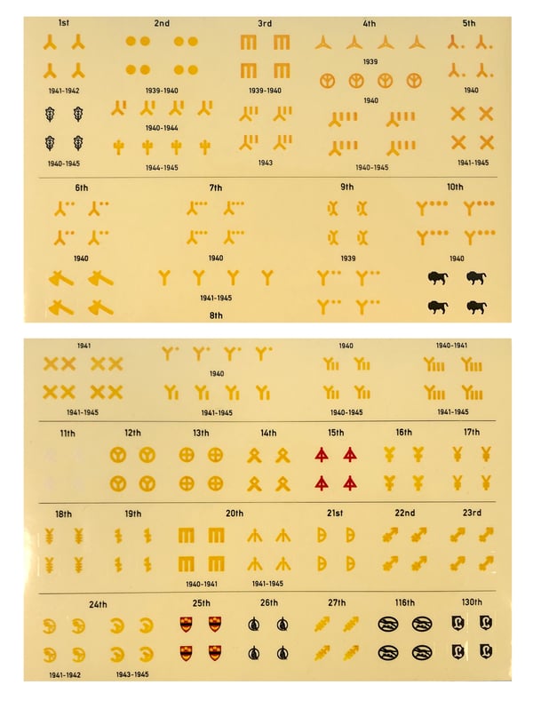 WW2 German Panzer Division Insignia Sticker