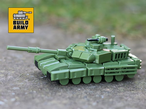 Micro T-90M Tank LEGO Compatible Model Tank from Buildarmy