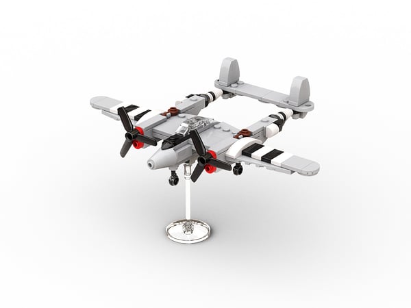 Lego Micro Lockheed P-38 Lightning Fighter Plane