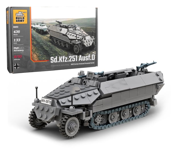 Buildarmy WWII German Army Sd.Kfz.251 Ausf.D Version 2 LEGO Compatible