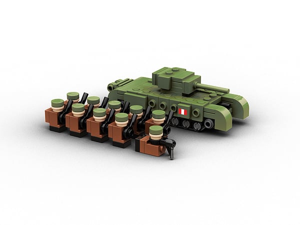 Micro Churchill tank