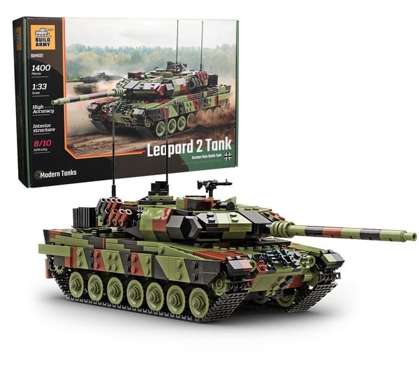 Buildarmy German Leopard 2a6 Main Battle Tank Lego Compatible