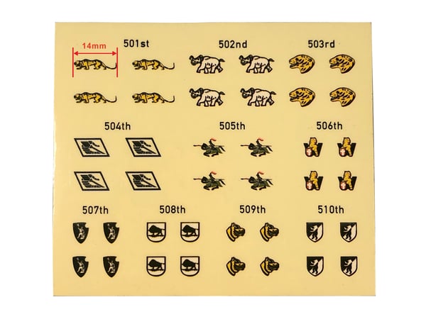 WW2 German Heavy Panzer Battalion Insignia Sticker