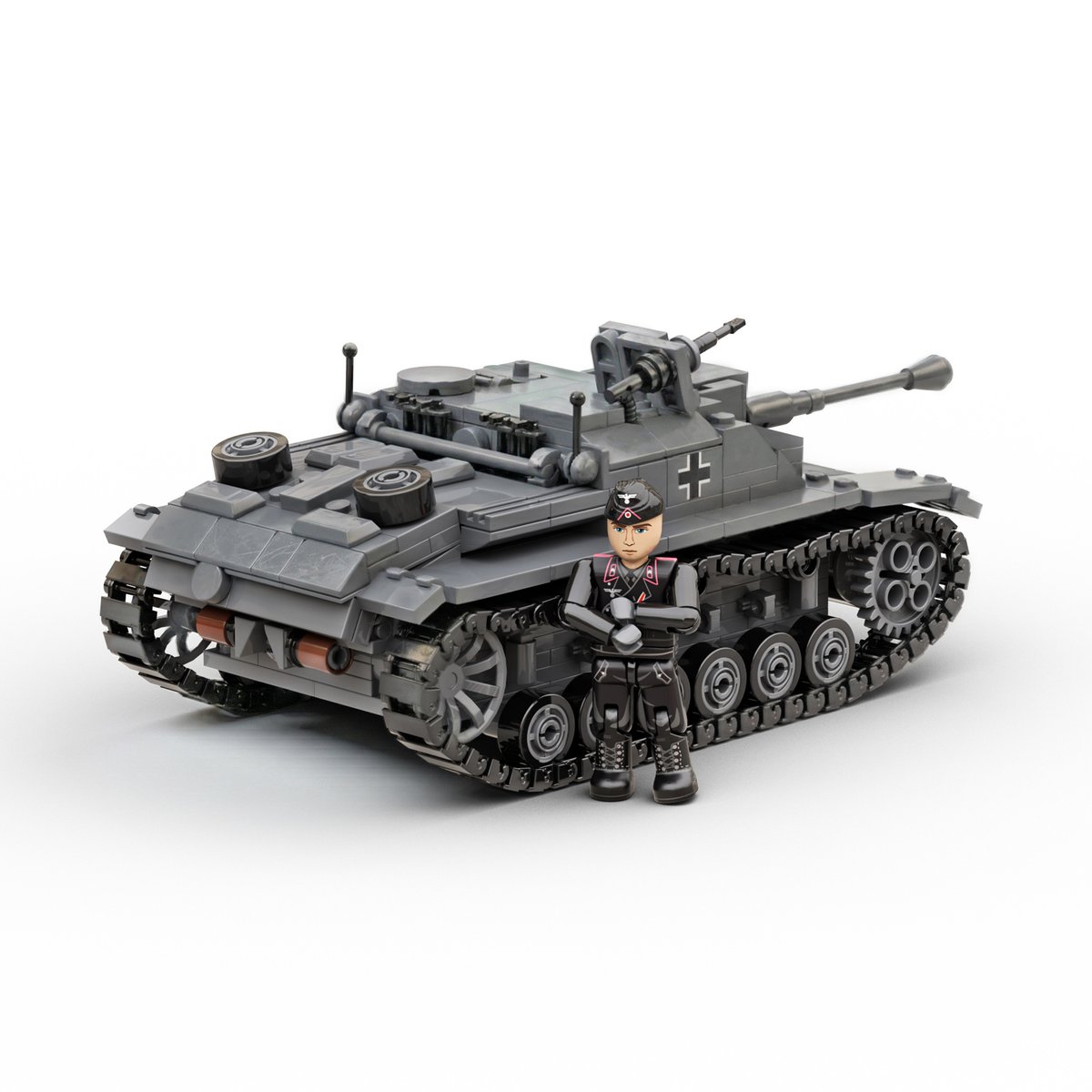 Bolt Action StuG III Ausf G German Assault Gun Tank 1:56 WWII Model Kit
