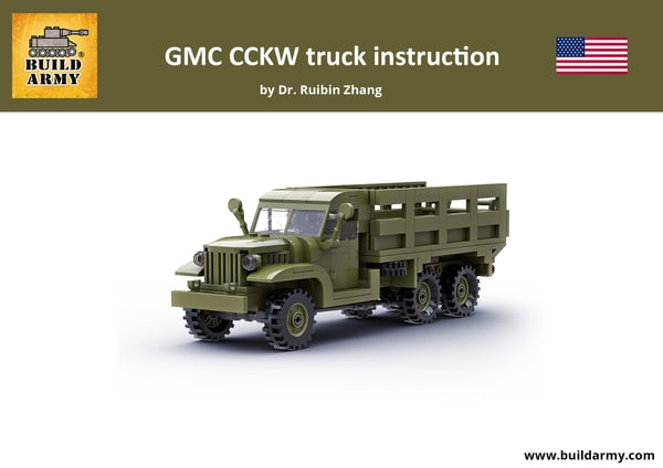 PDF instruction: GMC CCKW 2½-Ton 6x6 Truck to build from LEGO® bricks