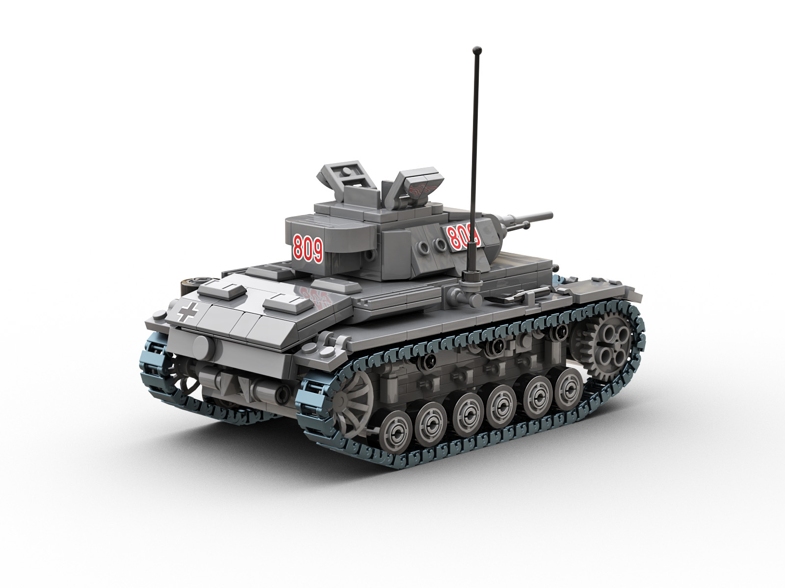 Panzer III Ausf.J tank custom construction building kit
