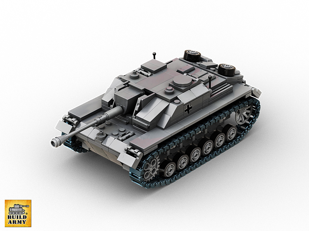 CUSTOM building INSTRUCTION WW2 STUG III to build out of LEGO® parts 
