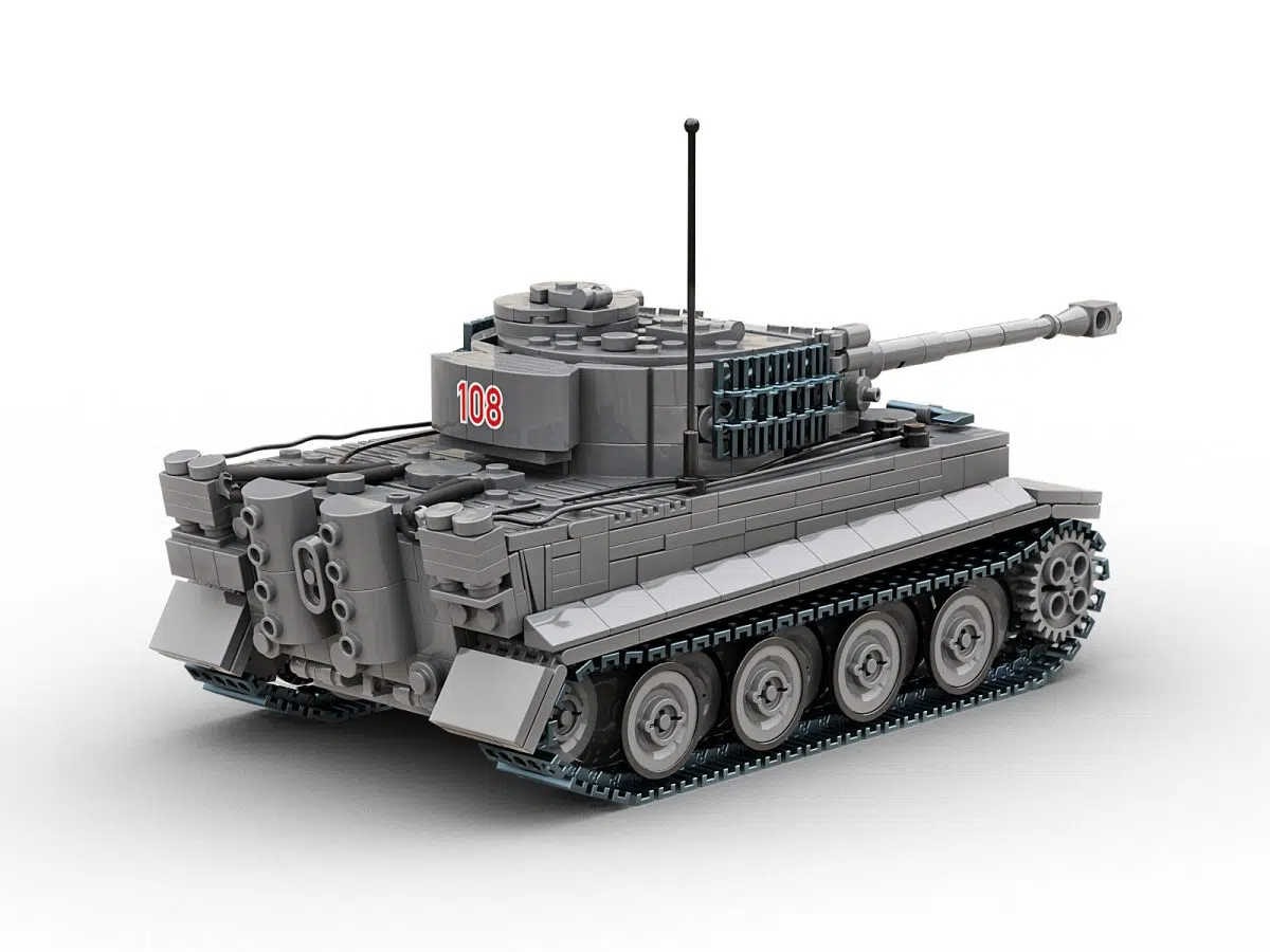 Buildarmy Lego Compatible Tiger 1 tank 1 33 Kit With Full Interior