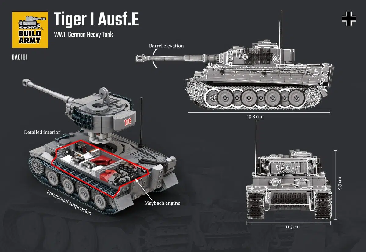 Lego technic tiger tank sale