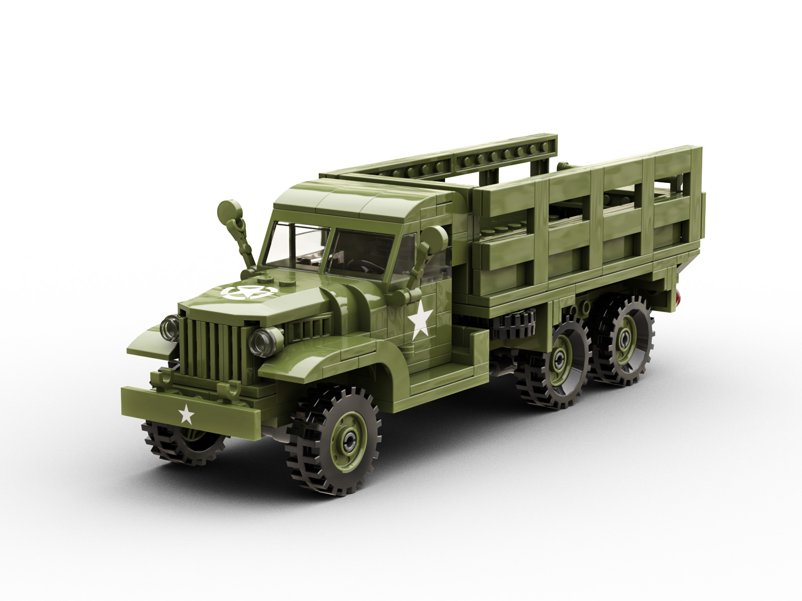 WWII GMC CCKW U.S. Army 2½-ton 6x6 truck Brick Set