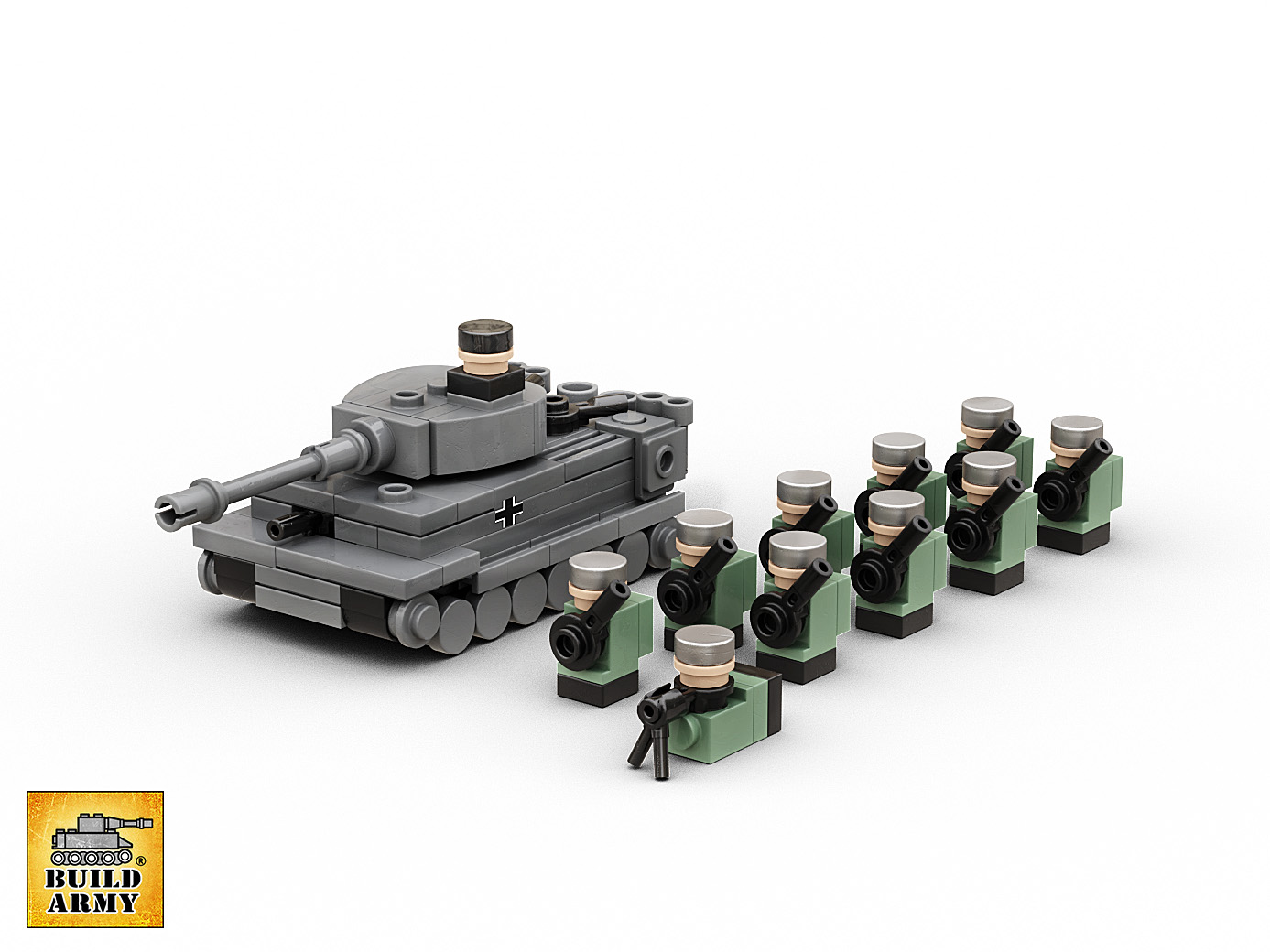 LEGO MOC [Micro Tank Fighter] Tiger i by balmiteblock