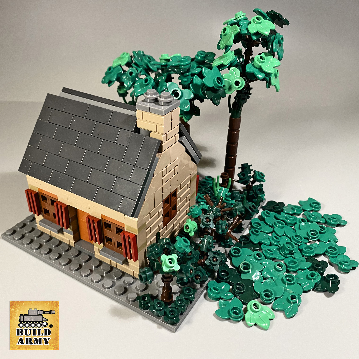 lego ww2 house