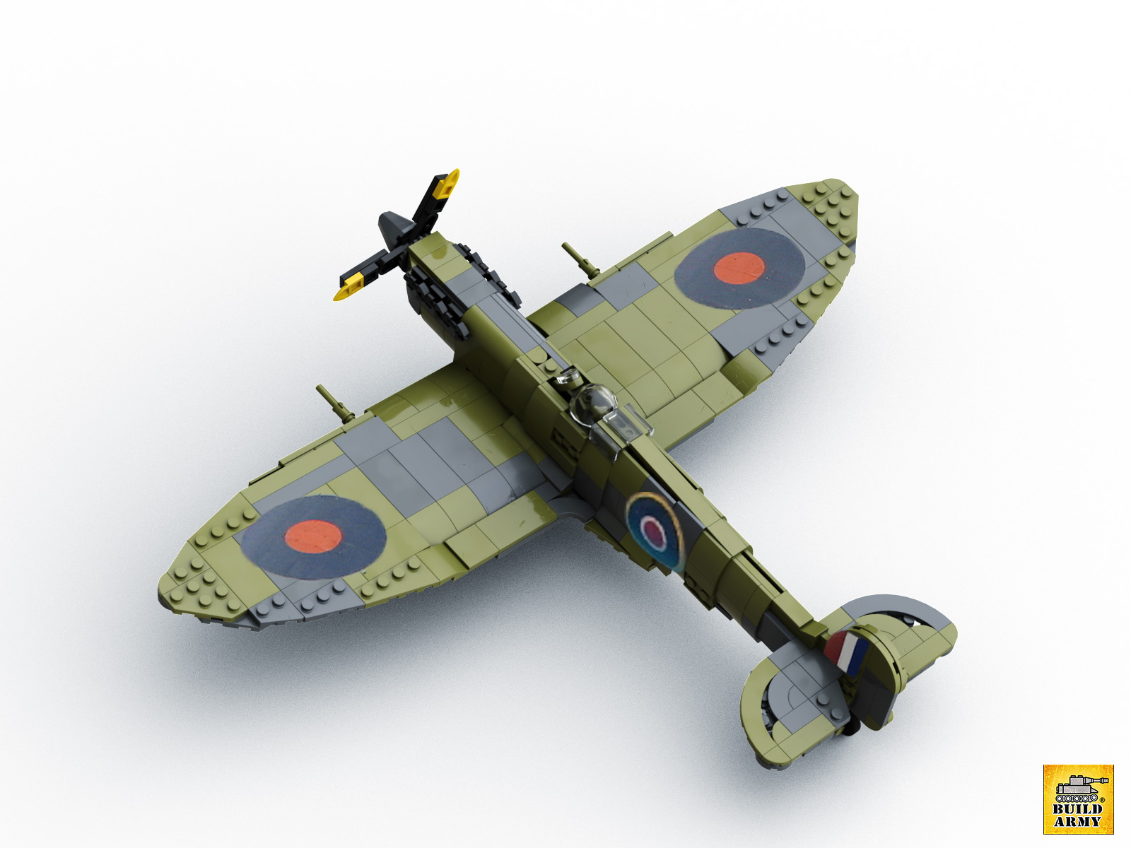 lego spitfire plane