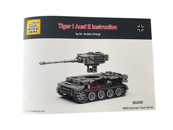 Tiger 1 tank Ausf E (Sd Kfz 181)_ premium Lego hybrid (47% Lego) 