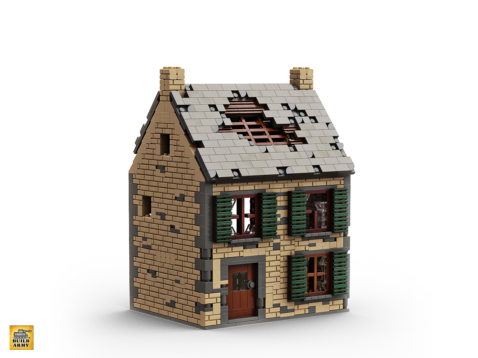  Lego Ww2 Broken House