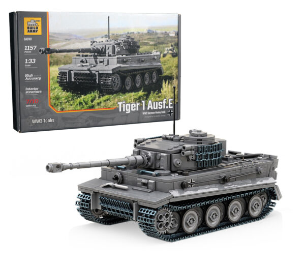 Tiger 1 tank Ausf E (Sd Kfz 181)_Lego hybrid (92% Lego)