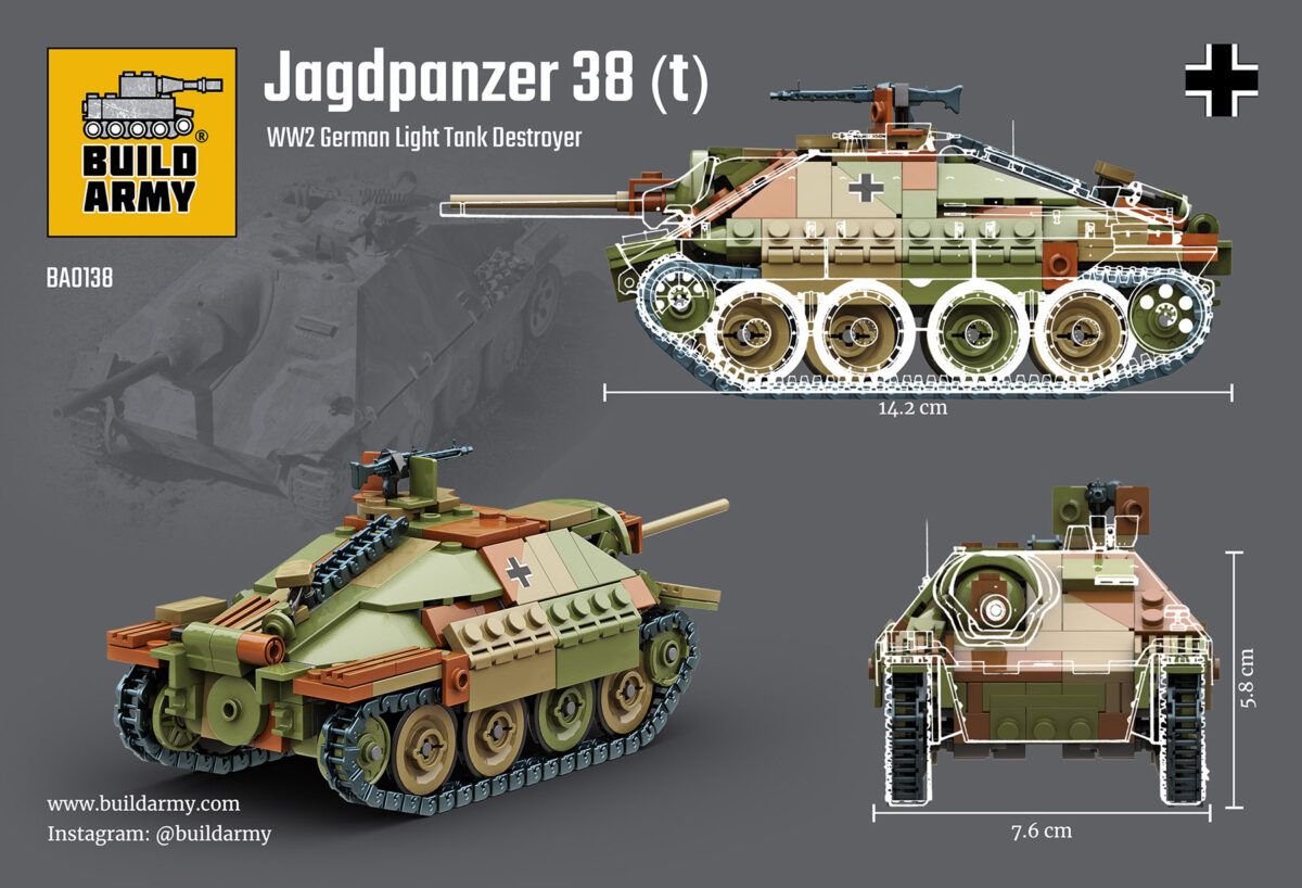 WW2 Jagdpanzer 38 (t) Hetzer German light tank destroyer V2 - Image 4