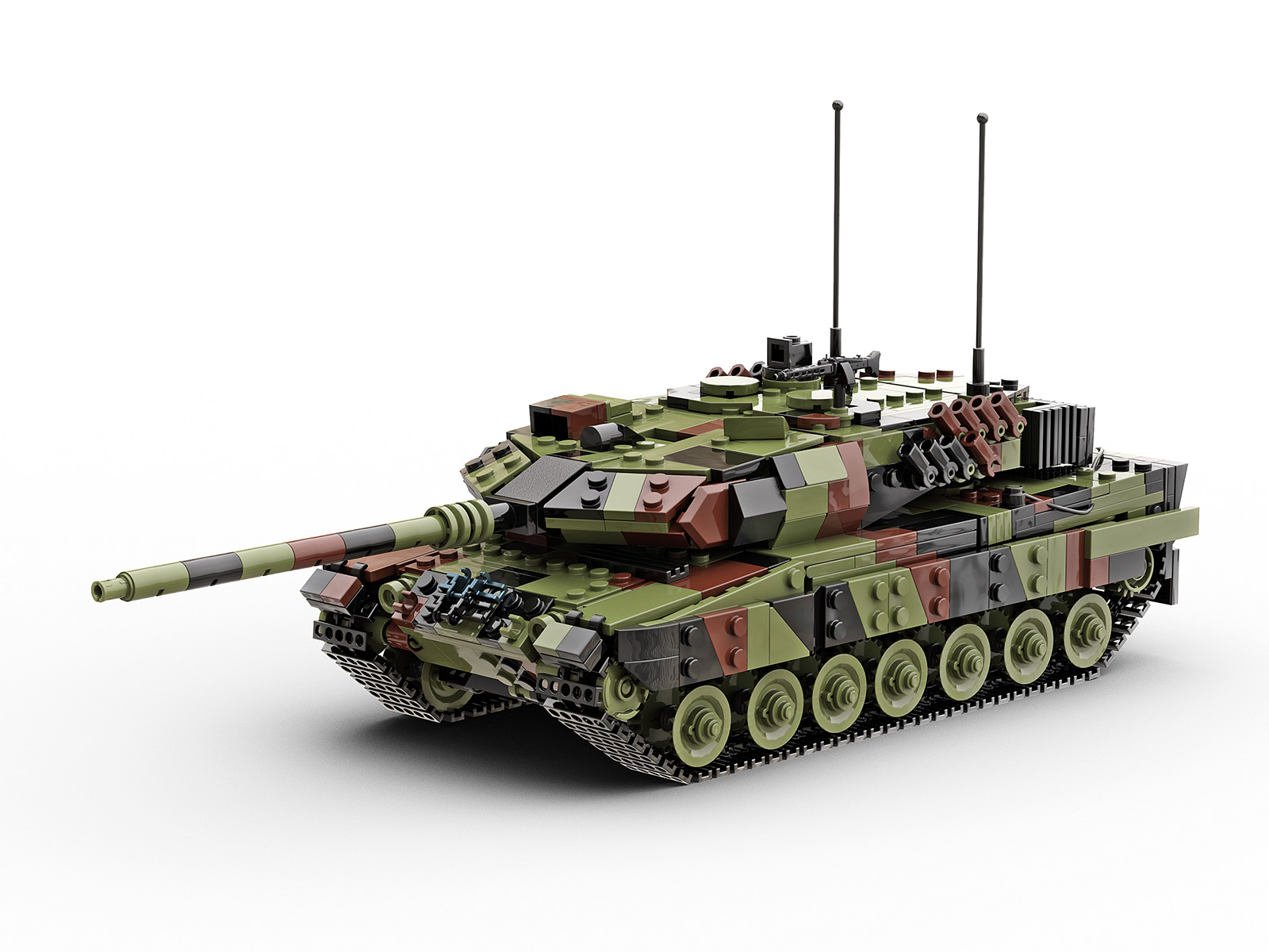 German Leopard 2a6 Main Battle Tank Lego Compatible 