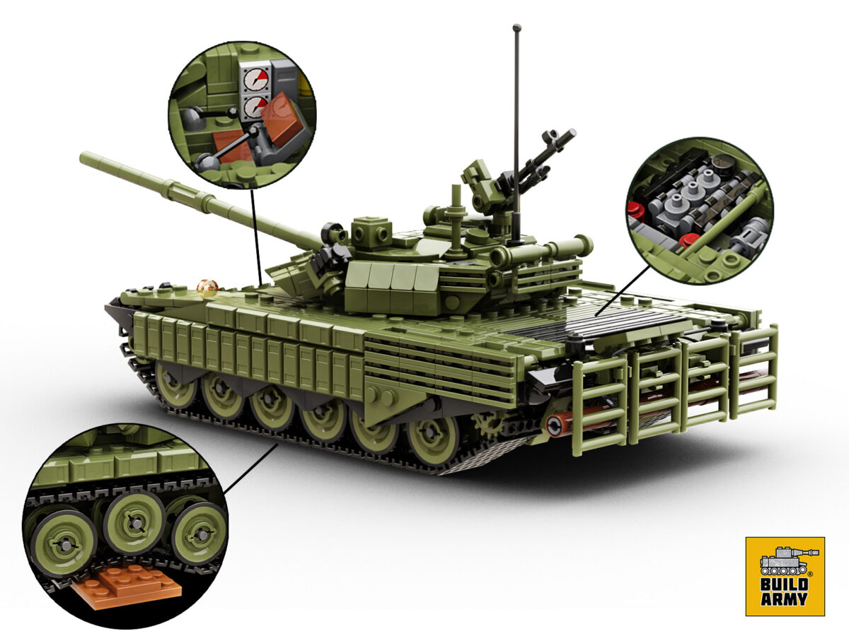 T72B Main Battle Tank Lego Compatible - Image 4